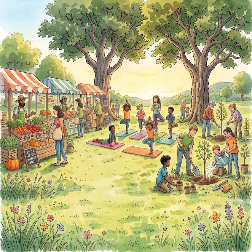 Community gathering and human connection