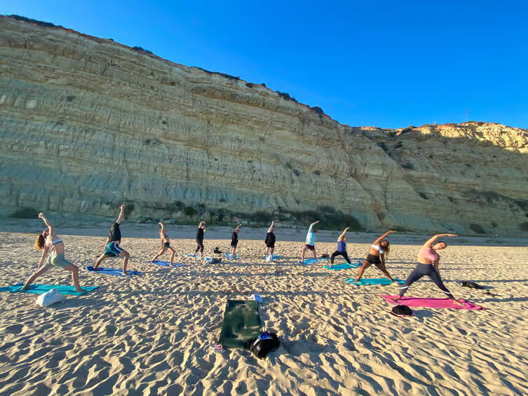 Morning Beach Yoga in Lagos - Main Image